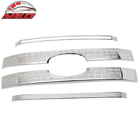 17-19 Ford F250 F350 F450 F550 Superduty Platinum Style Grille 4PC - Chrome | Wholesale
