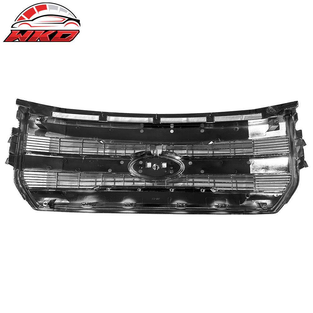 Wholesale 15-17 Ford F-150 Lariat King Ranch ABS Bumper Grille Chrome W/ Emblem Recess