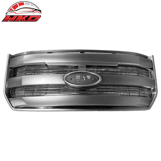 For 15-17 Ford F-150 Lariat King Ranch Bumper Grille Matte Chrome Emblem Recess | Wholesale