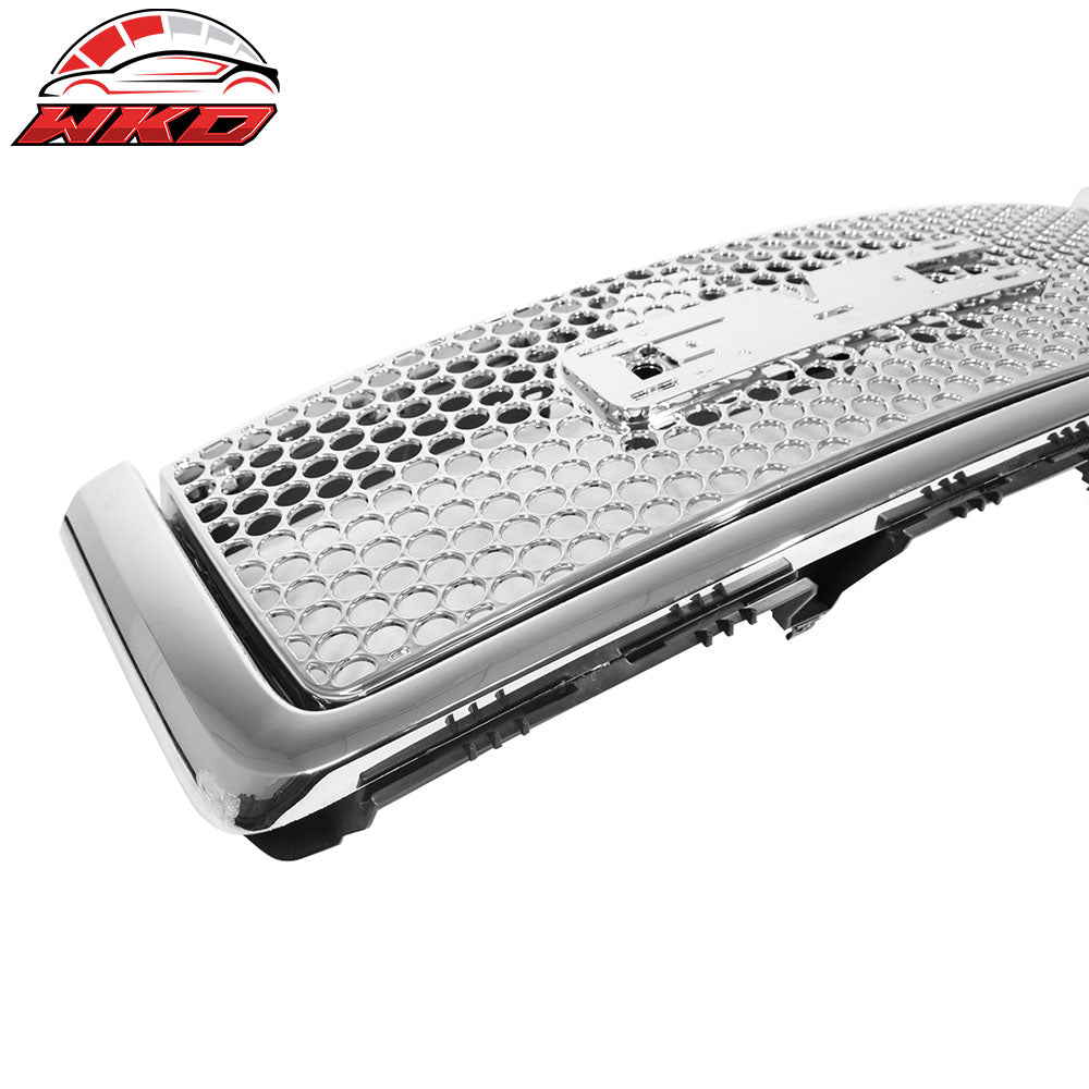 Fits 07-13 GMC Sierra 1500 Front Upper Bumper Hood Grille Grill + Molding ABS