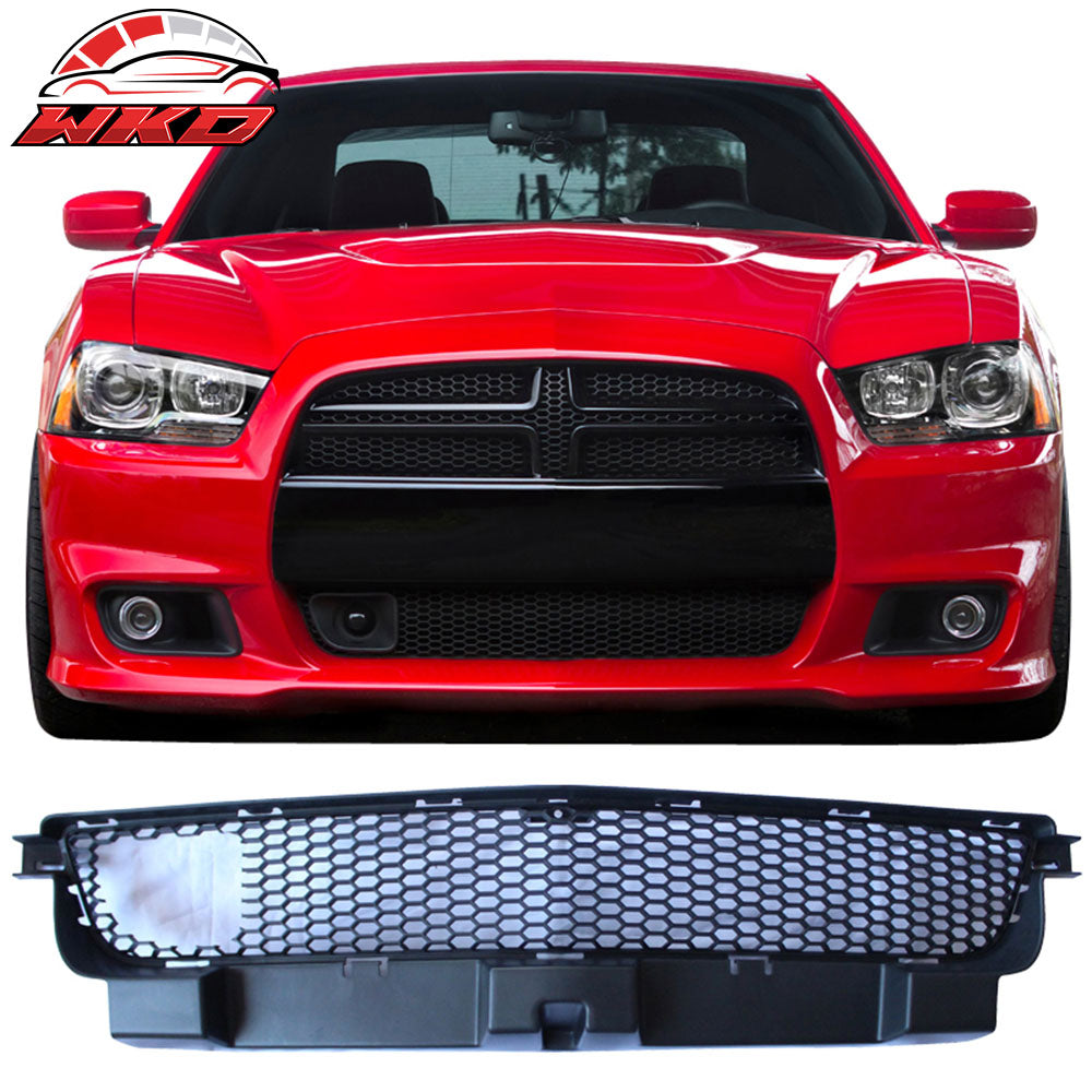Fits 12-14 Charger SRT8 Front Lower Grille W/ Adaptive Cruise Control Unpainted