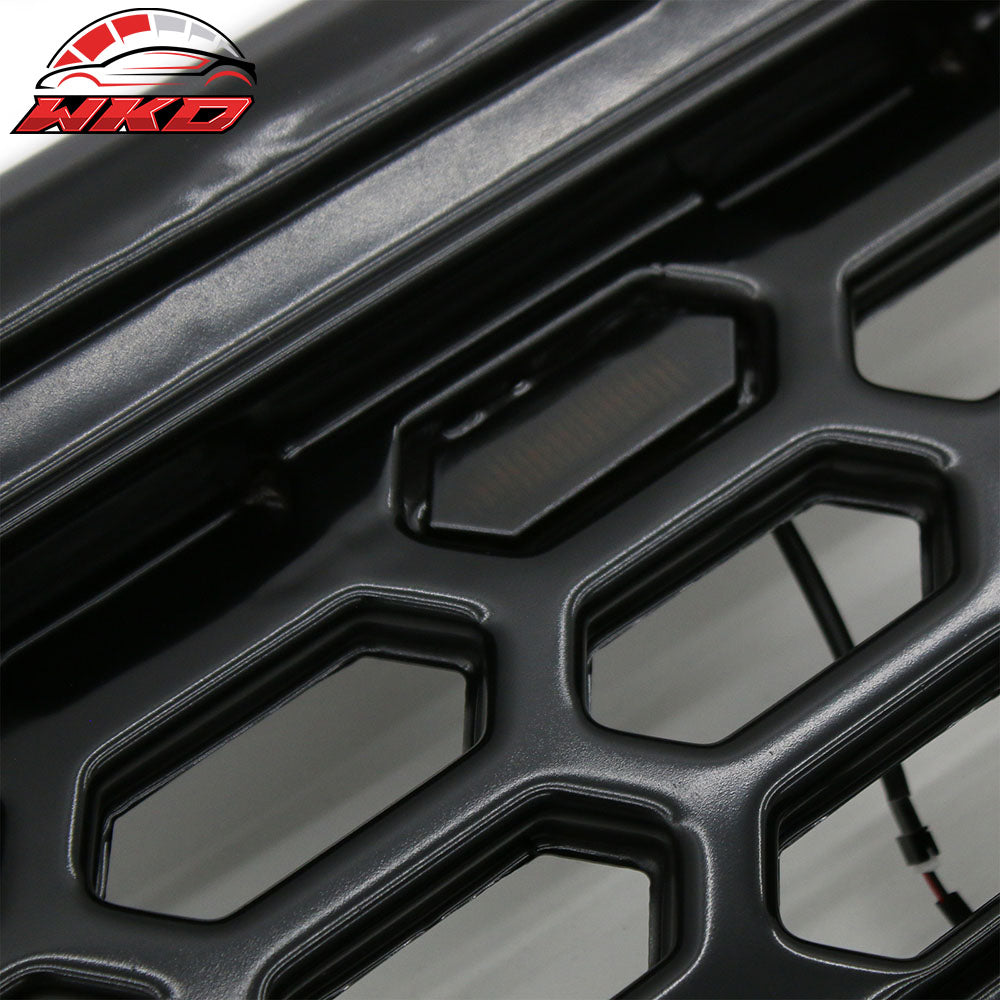 Fits 19-23 Ford Ranger XL/XLT/Lariat Front Upper LED Grille Assembly Smoke Lens