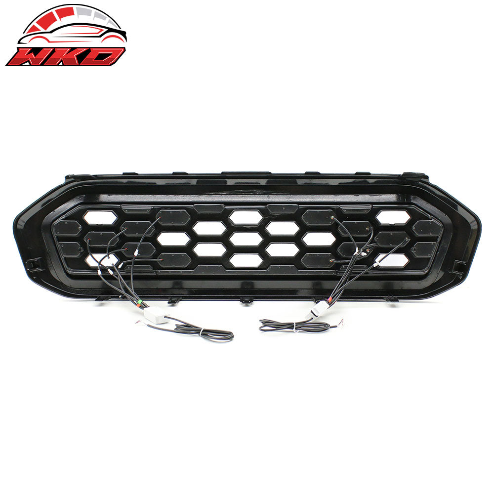 Fits 19-23 Ford Ranger XL/XLT/Lariat Upper LED Grille Smoke Lens Arrow Signal