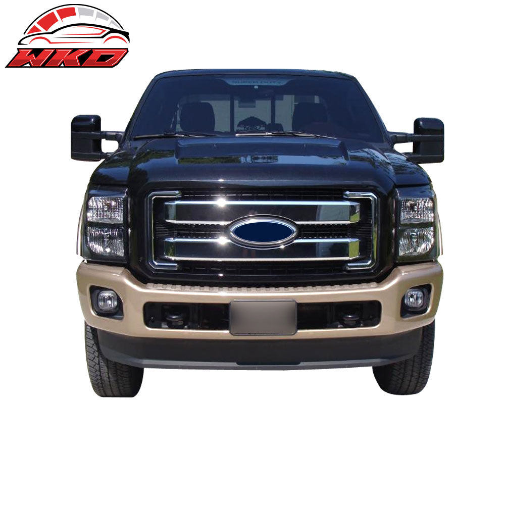 Fits 11-16 Ford F250 F350 F450 F550 Super Duty Grille Overlay Cover Chrome 4PC