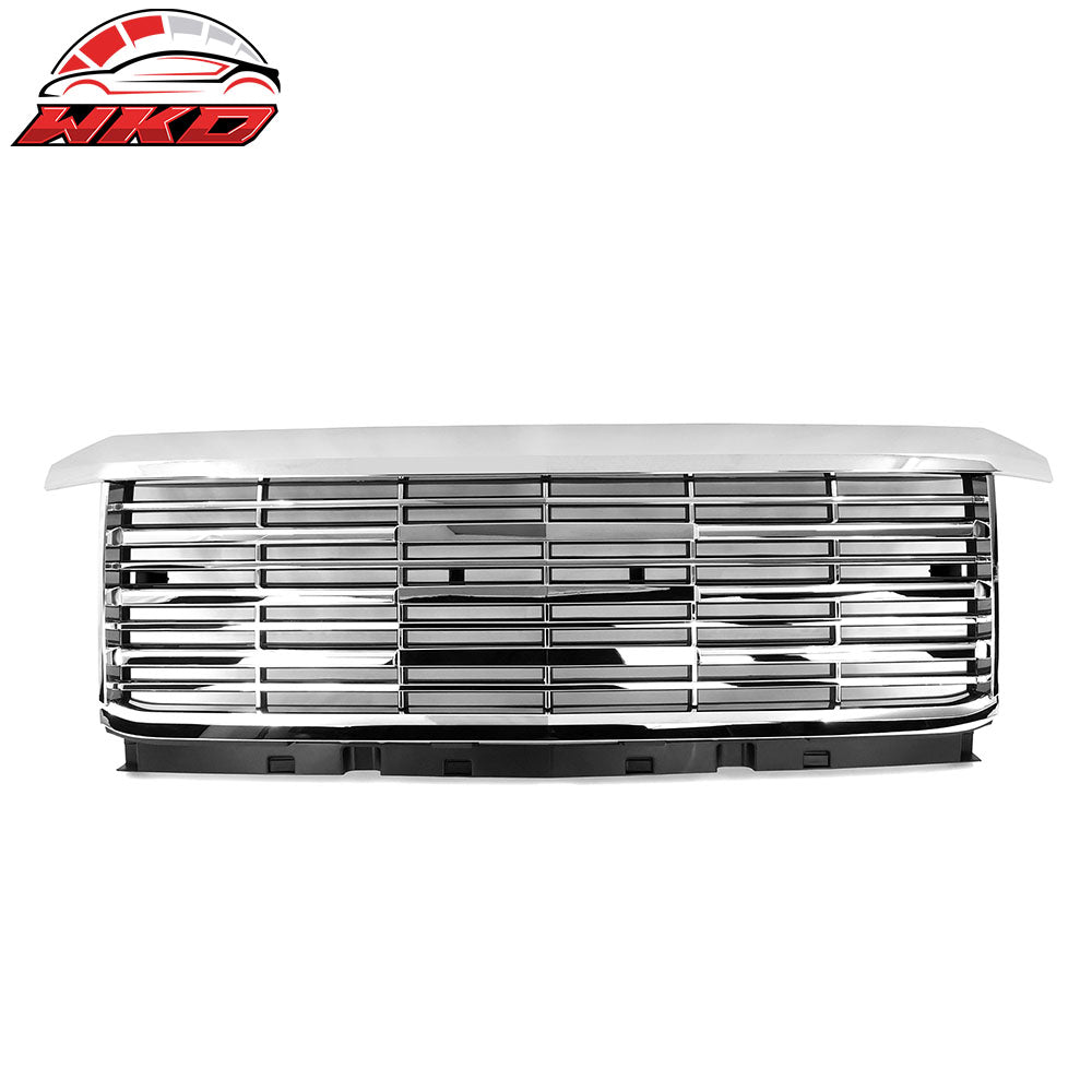 Fits 15-19 Chevy Silverado 2500 3500 Front Grille Chrome - ABS