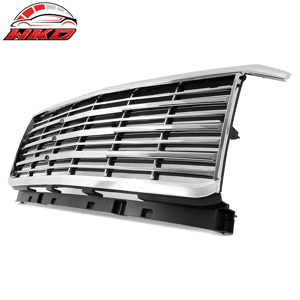 Fits 15-19 Chevy Silverado 2500 3500 Front Grille Chrome - ABS