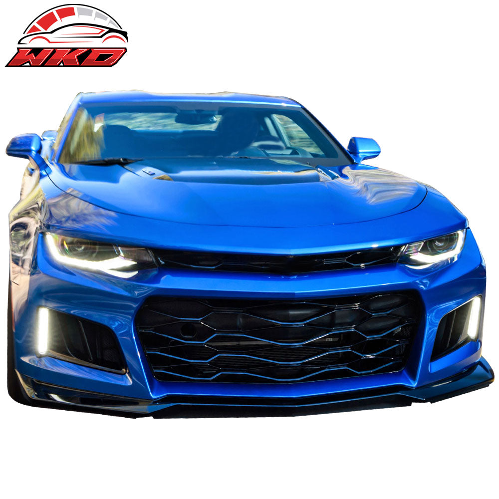 Fits 16-24 Chevy Camaro 2Dr ZL1 Style Unpainted Black Upper Grille - ABS