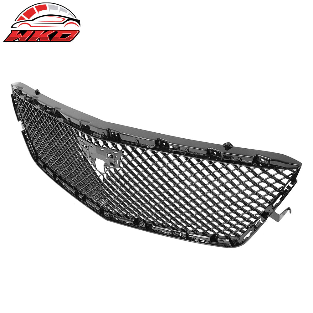 Fits 19-20 Cadillac CT6 V Style Front Bumper Hood Grill Grille ABS Gloss Black