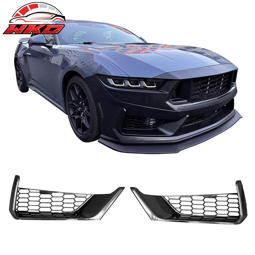 Wholesale 24-26 Ford Mustang Dark Horse ABS Front Bumper Lower Mesh Grille Insert Pair