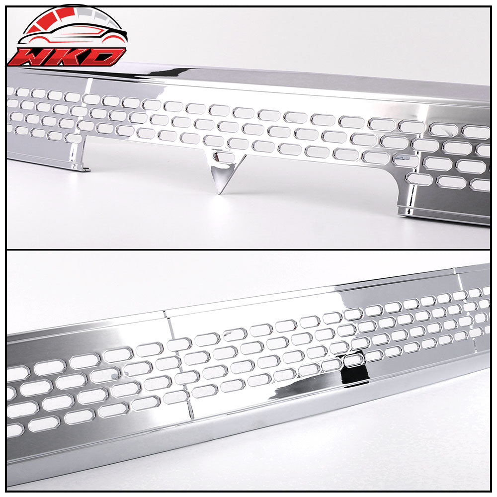 Fits 13-16 GMC Acadia Tape On Grille Overlay 3 Bar Front Grill Cover Chrome