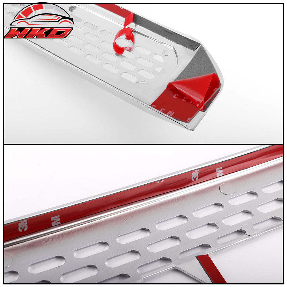 Fits 13-16 GMC Acadia Tape On Grille Overlay 3 Bar Front Grill Cover Chrome