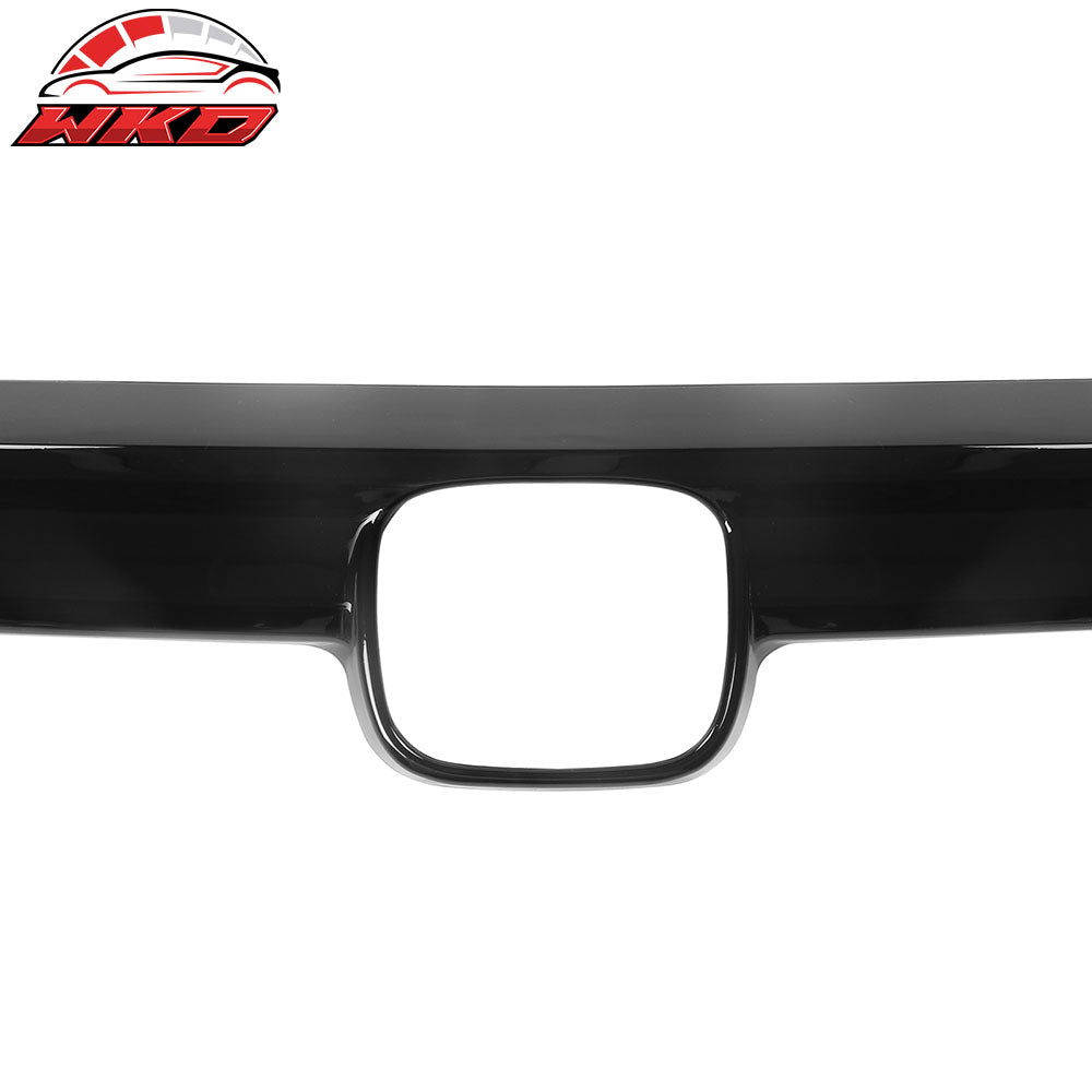 Fits 21-22 Honda Accord OE Style Front Hood Bonnet Grille Trim Gloss Black 3PCS