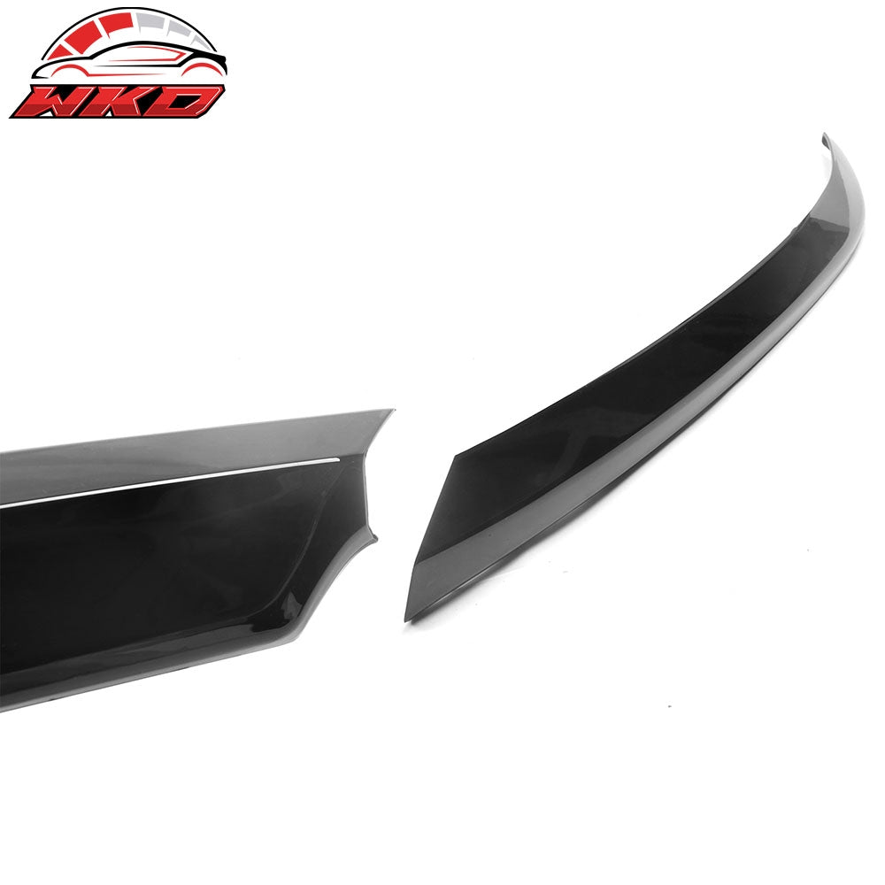 Fits 21-22 Honda Accord OE Style Front Hood Bonnet Grille Trim Gloss Black 3PCS