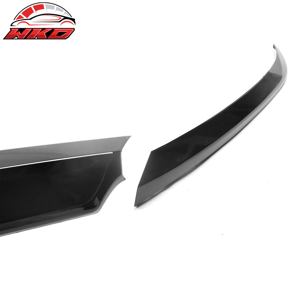 Fits 21-22 Honda Accord OE Style Front Hood Bonnet Grille Trim Gloss Black 3PCS