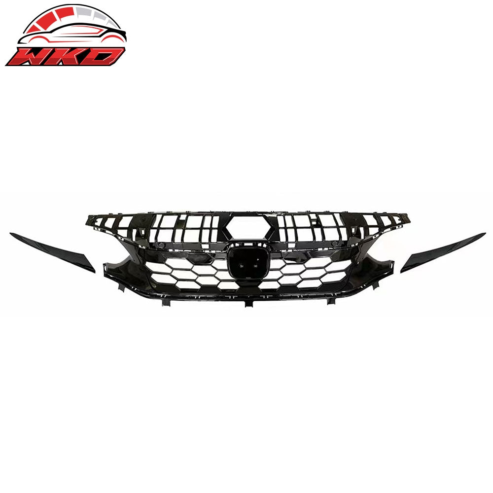 Wholesale For 22-24 Honda Civic Hatchback & Si OE Style Front Upper Grille Gloss Black ABS