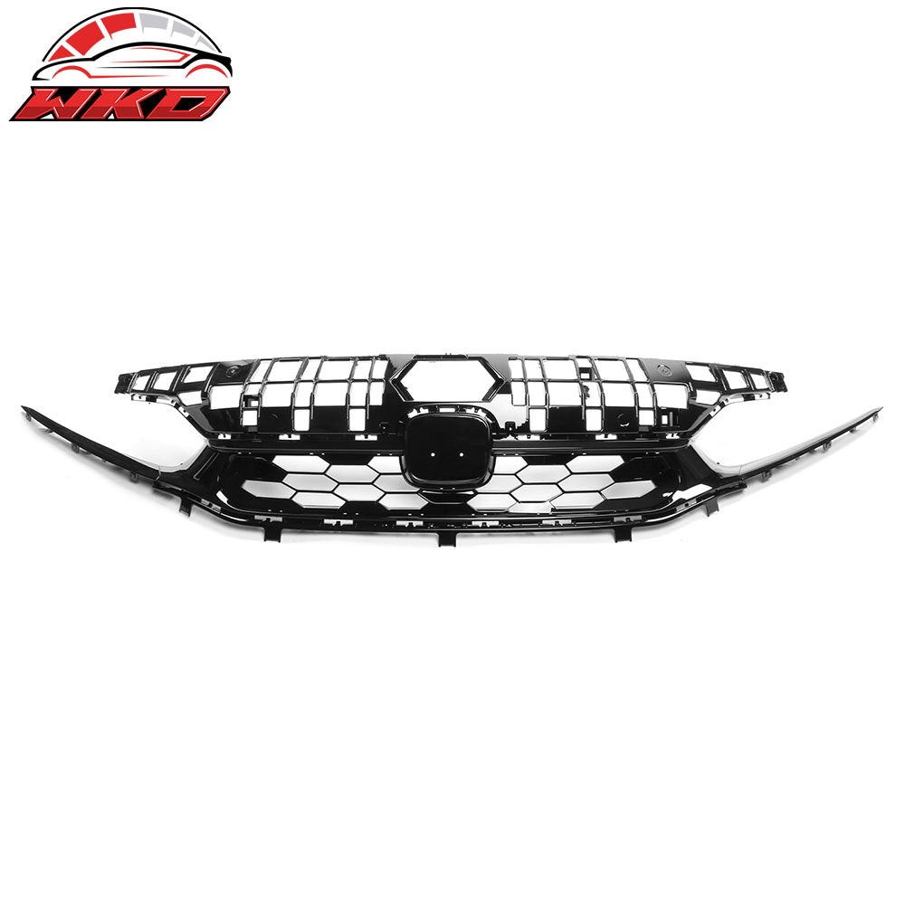 Wholesale 22-24 Honda Civic Sedan Gloss Black Si Style Upper Mesh Grille Grill ABS