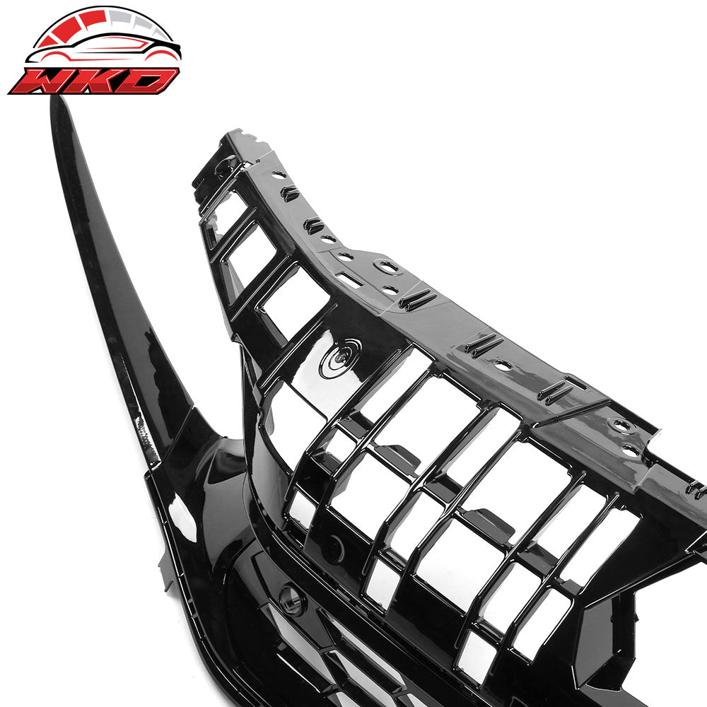 Fits 22-24 Honda Civic Sedan Gloss Black Si Style Upper Mesh Grille Grill ABS
