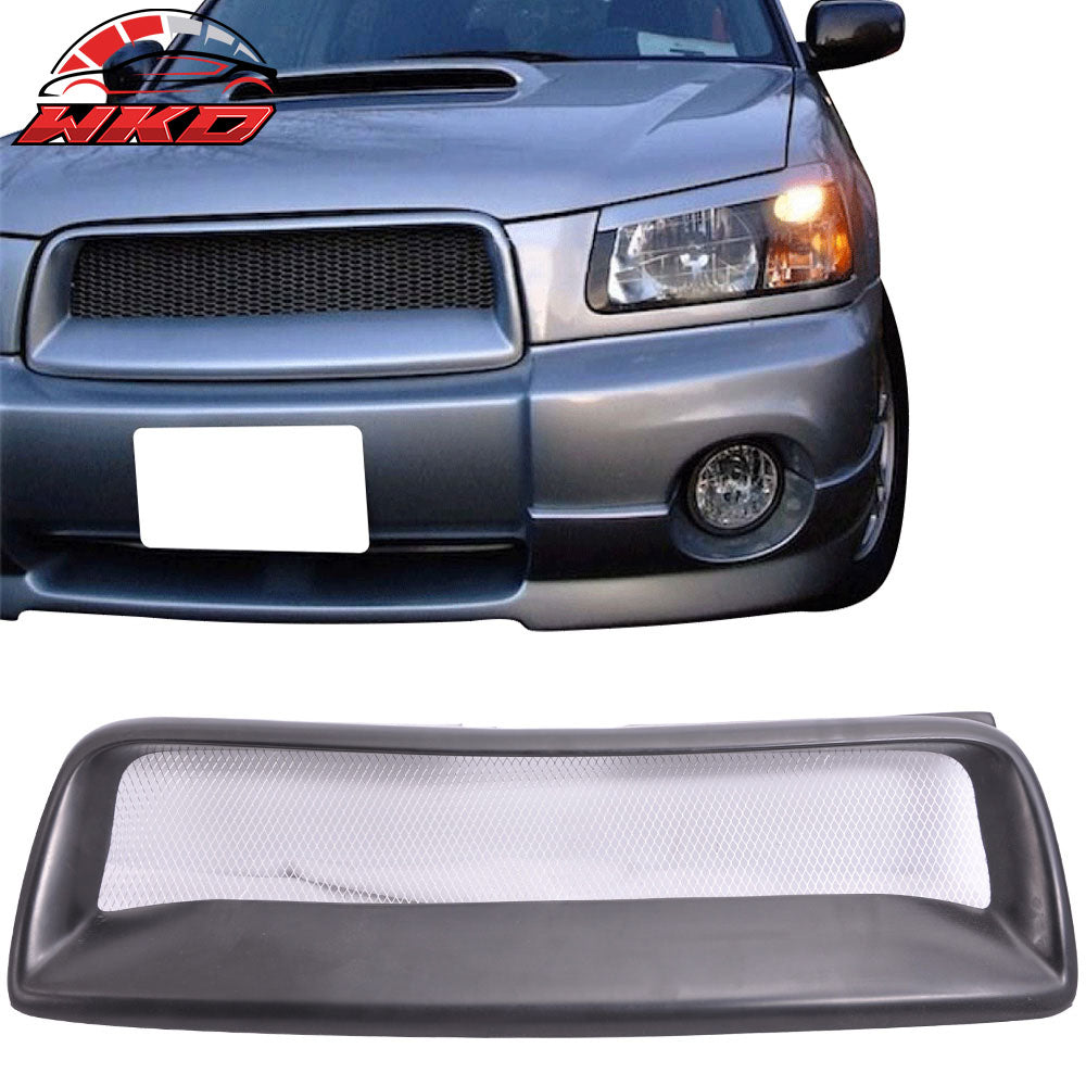 Fits 03-05 Subaru Forester SG DS Style Front Upper Bumper Hood Mesh Grille PU