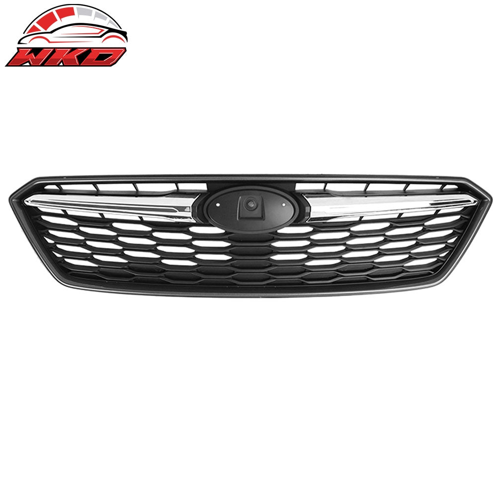 Wholesale 17-19 Subaru Impreza OE Style Front Bumper Upper Grille ABS Gray W/ Chrome