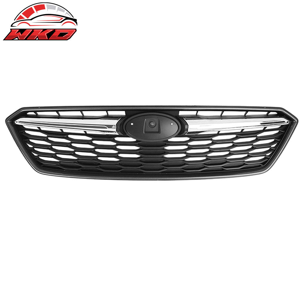 Wholesale 17-19 Subaru Impreza OE Style Front Bumper Upper Grille ABS Gray W/ Chrome