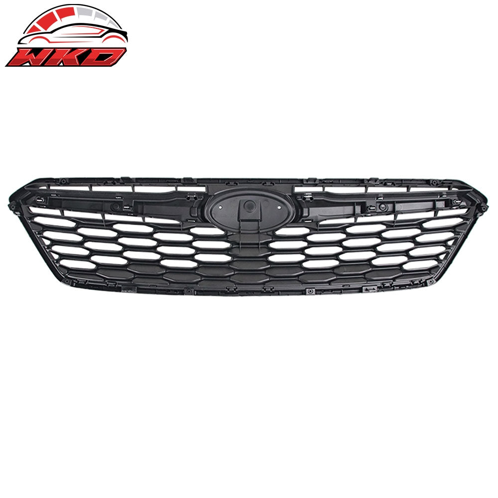 Fits 17-19 Subaru Impreza OE Style Front Bumper Upper Grille ABS Gray W/ Chrome