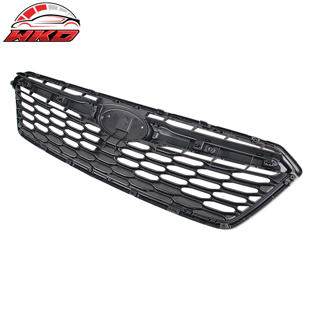 Fits 17-19 Subaru Impreza OE Style Front Bumper Upper Grille ABS Gloss Black