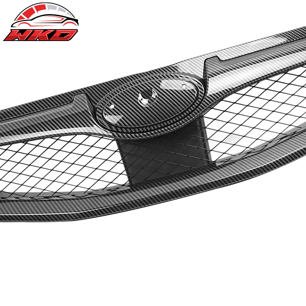 Fits 08-10 Subaru Impreza WRX Hatchback OE Style Front Grille Carbon Fiber Print