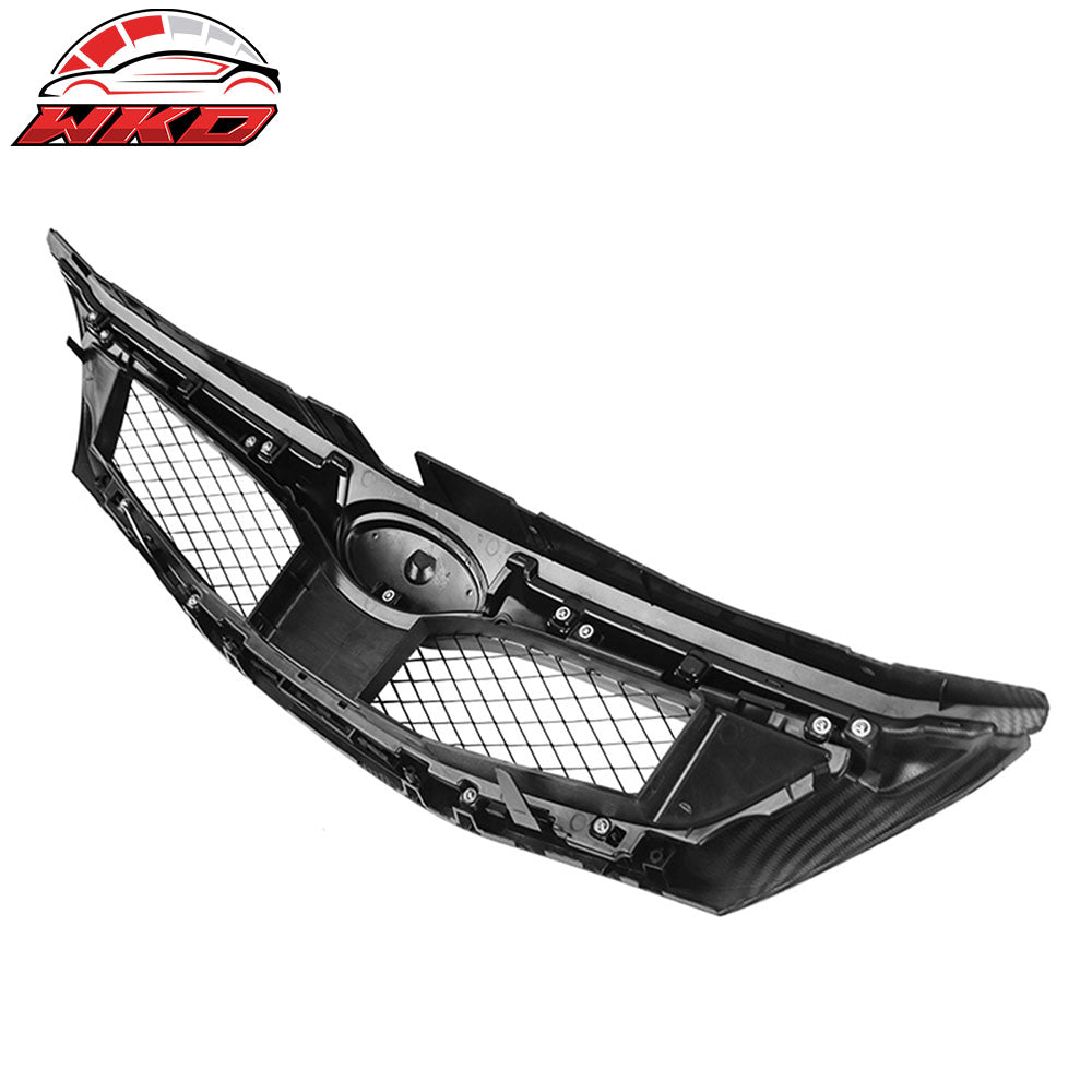 Fits 08-10 Subaru Impreza WRX Hatchback OE Style Front Grille Carbon Fiber Print