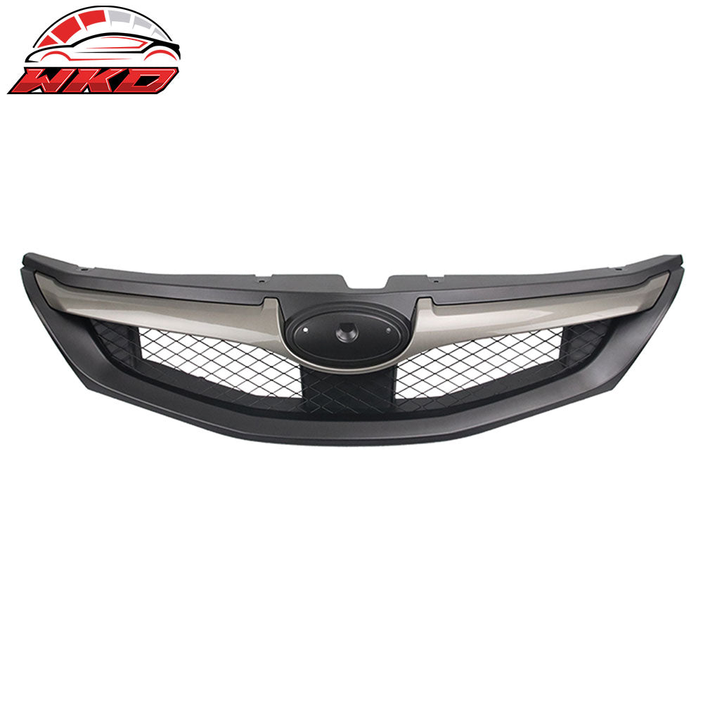 2008-10 Subaru Impreza WRX Hatchback OE Front Grille Matte Black W/ Silver | Wholesale