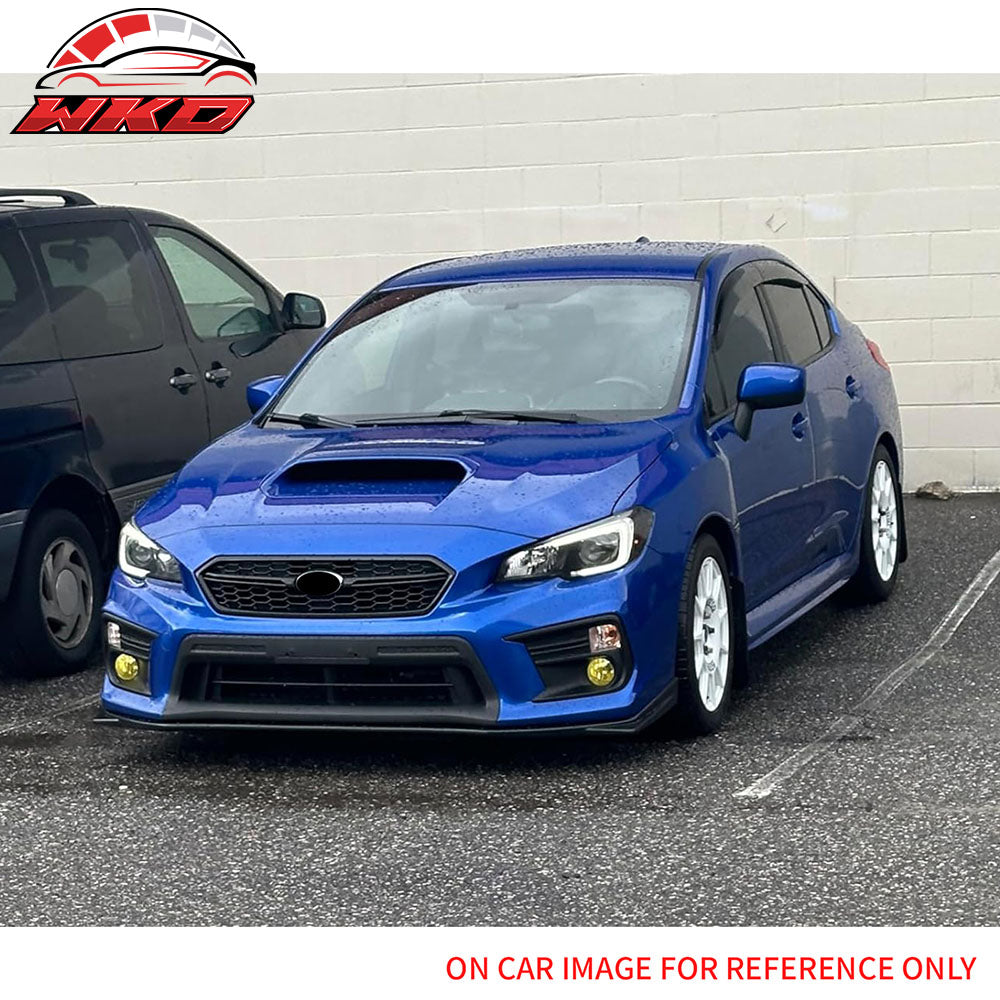 Fits 18-21 Subaru WRX STI Style Front Bumper Upper Grille Gloss Black W/ Red ABS