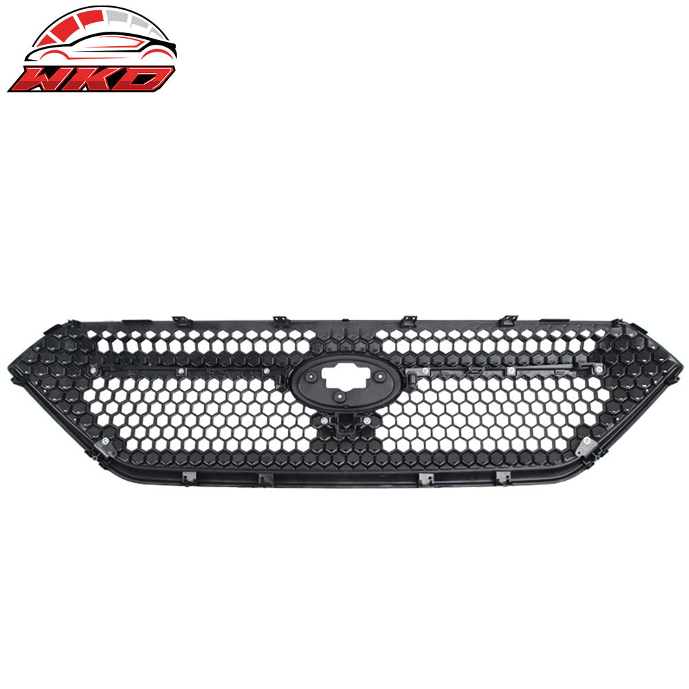 Fits 22-25 Subaru WRX Honeycomb Style Front Bumper Upper Grille ABS Gloss Black