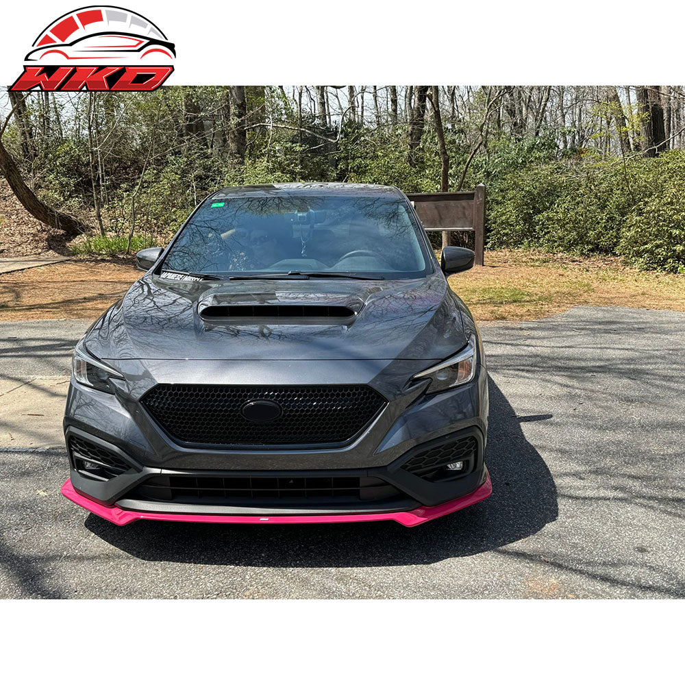 Fits 22-25 Subaru WRX Honeycomb Style Front Bumper Upper Grille ABS Gloss Black