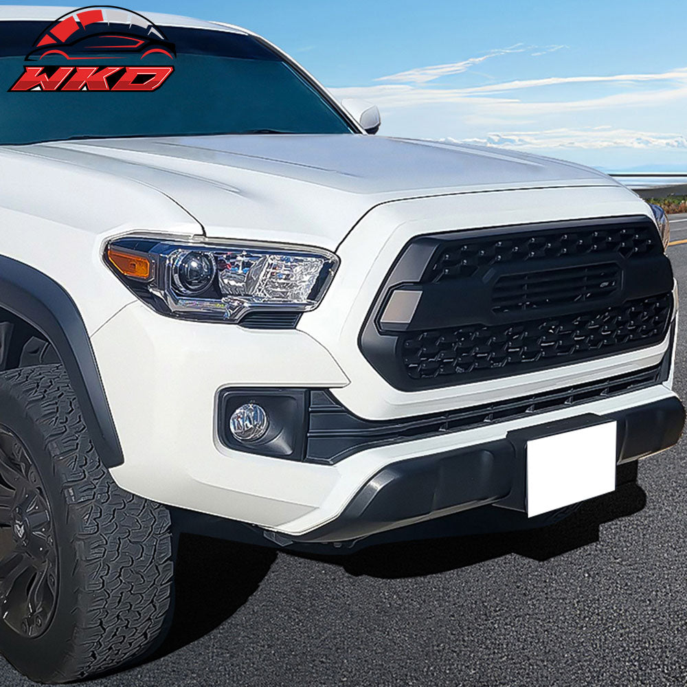 Fits 16-23 Toyota Tacoma TRD TP Style Front Grille Mesh Insert Unpainted ABS