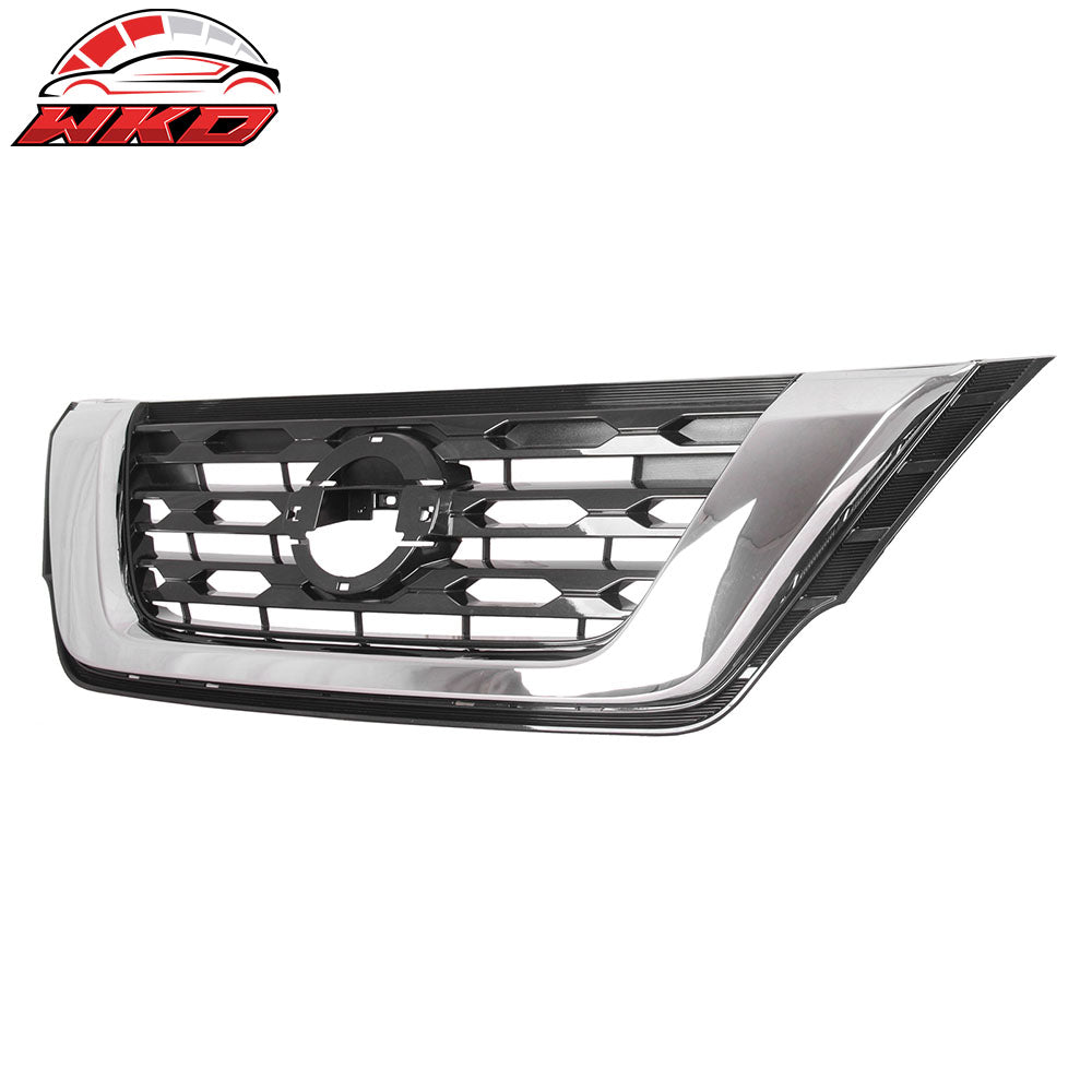 Fits 17-20 Nissan Pathfinder ABS Front Bumper Hood Upper Grille Cover - OE Style