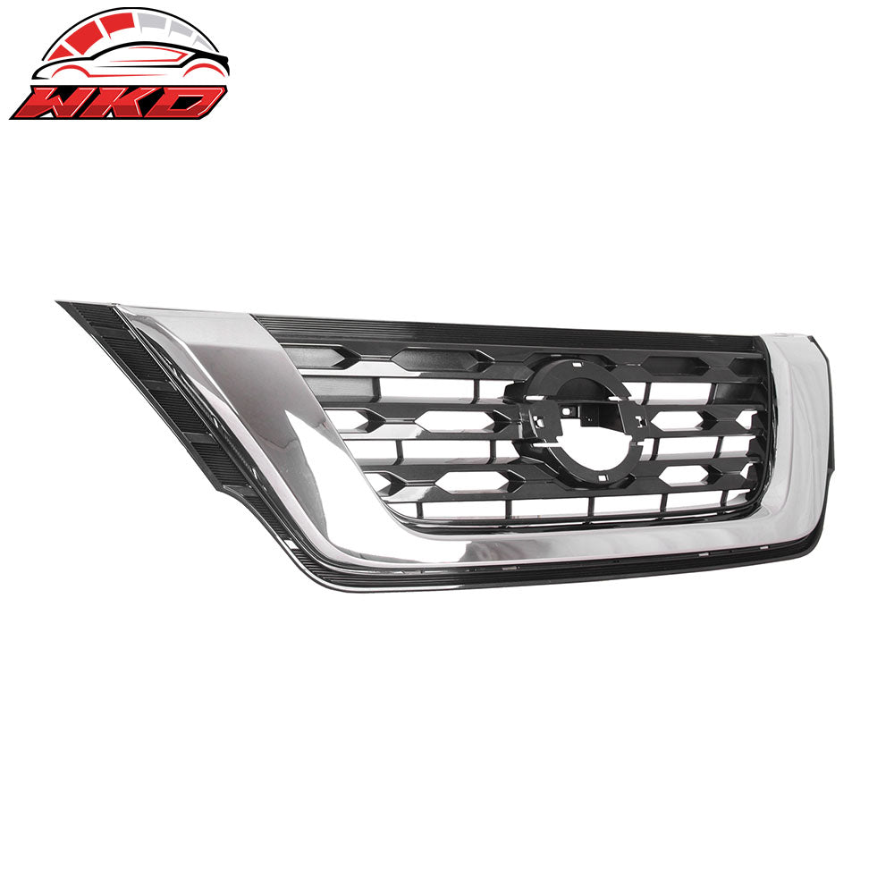 Fits 17-20 Nissan Pathfinder ABS Front Bumper Hood Upper Grille Cover - OE Style