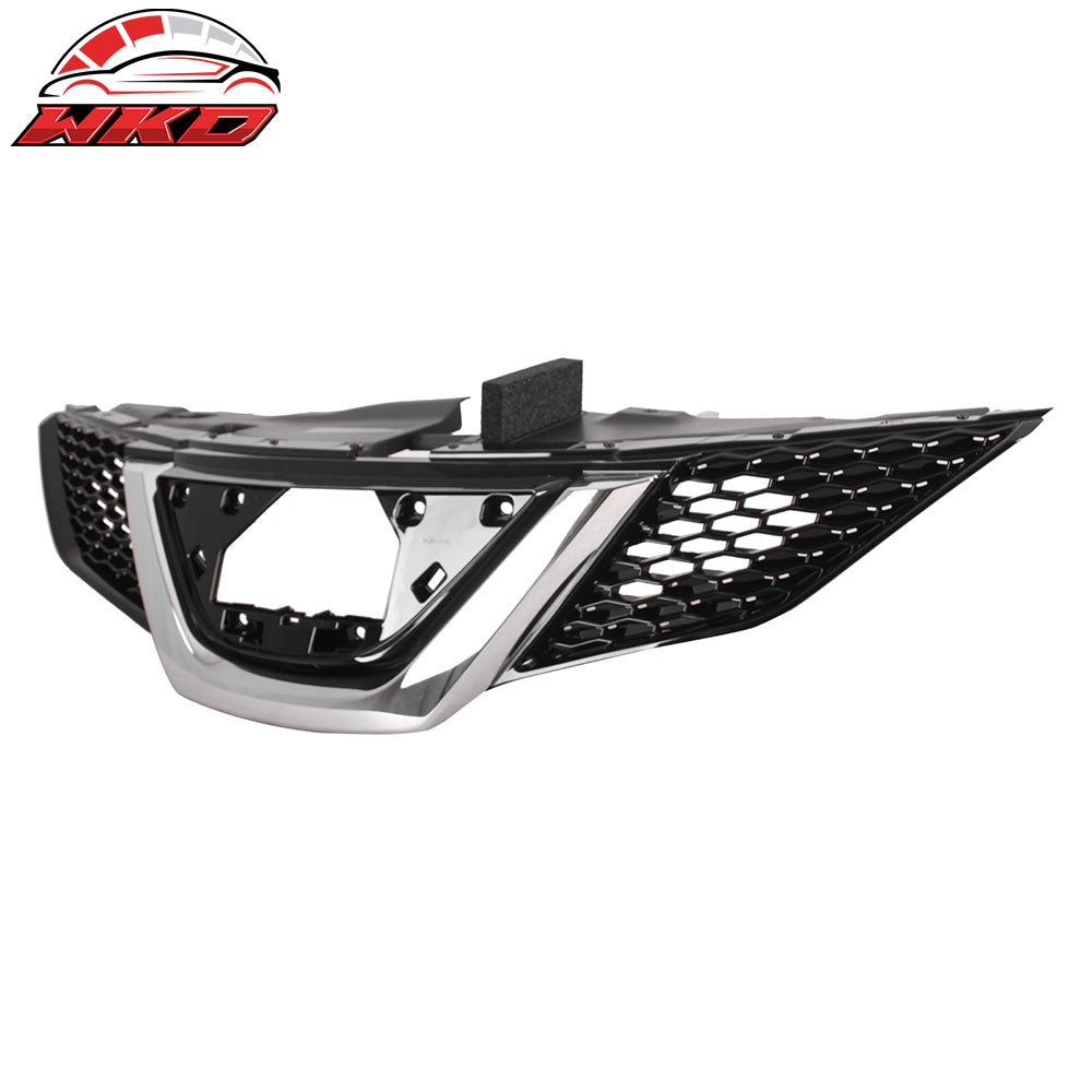 Fits 18-19 Nissan Rogue OE Style Front Bumper Upper Grille Hood Grill Cover ABS
