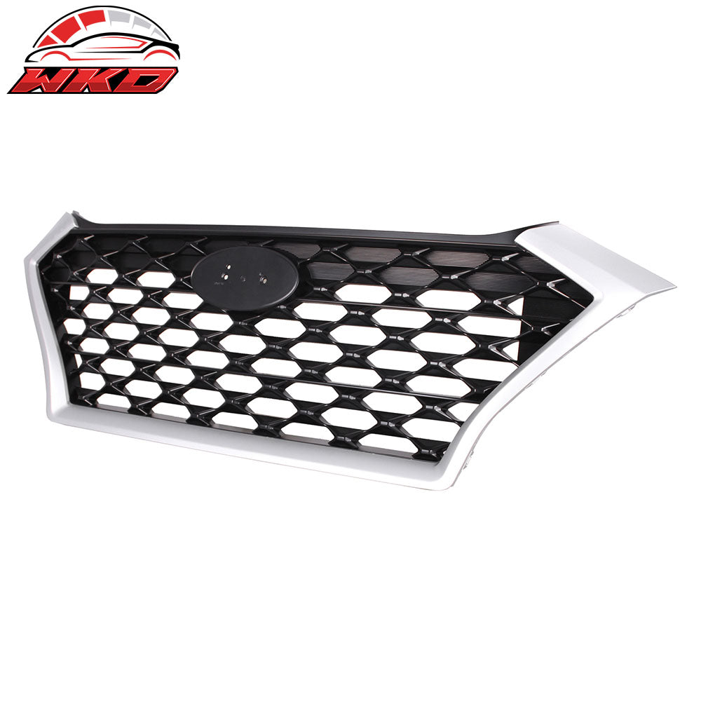 Fits 19-21 Hyundai Tucson OE Style Front Bumper Upper Grille Grill Assembly ABS