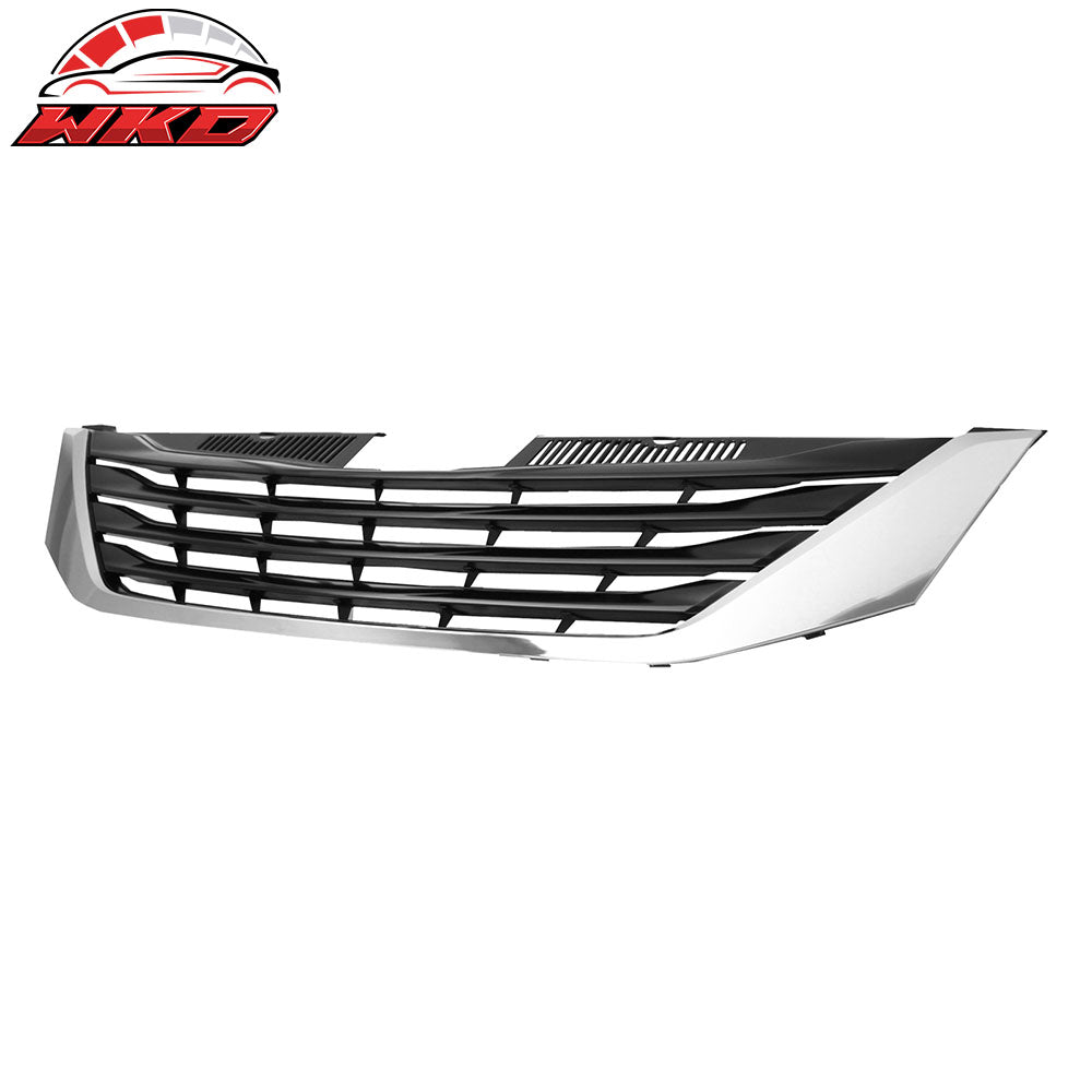 Fits 11-14 Toyota Sienna LE OE Style Front Bumper Upper Grille Cover Chrome ABS
