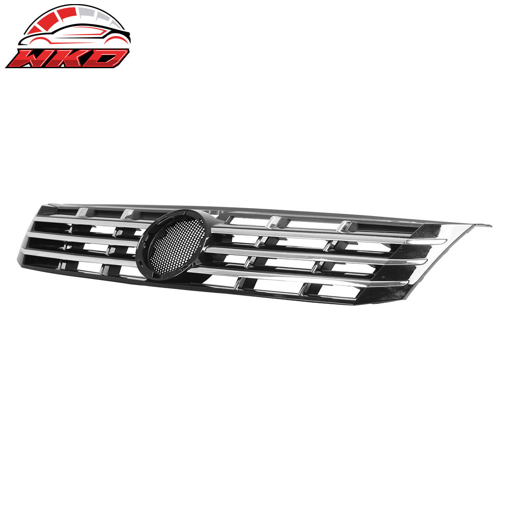 Fits 12-15 VW Passat OE Style Front Upper Grille Cover ABS Black With Chrome