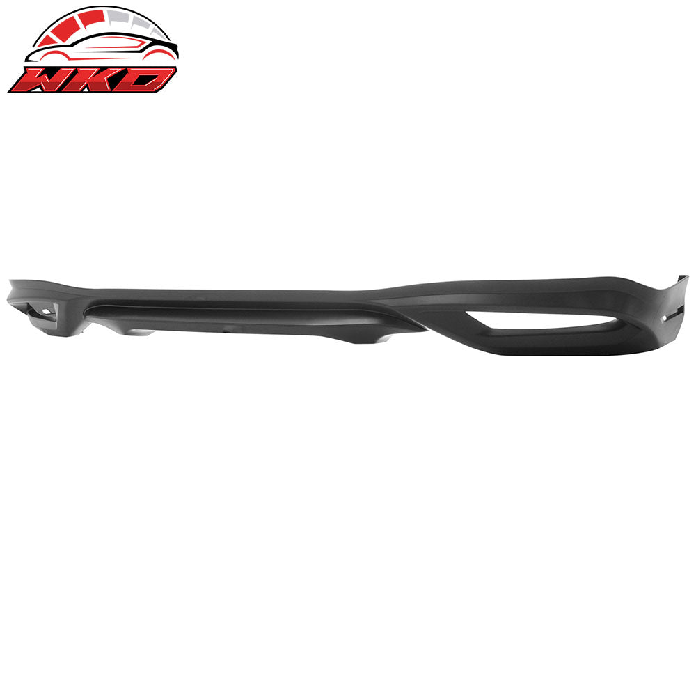 Fits 16-18 Honda HRV Mug Style Unpainted Black Rear Bumper Diffuser Lip - PU