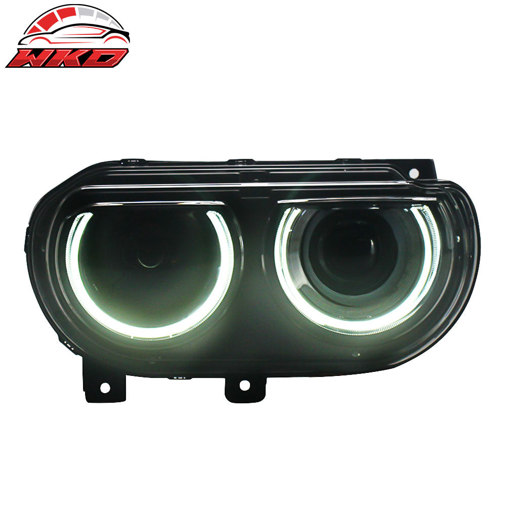 Fits 08-14 Dodge Challenger Projector Headlights with Sequentail Dual Beam Pair