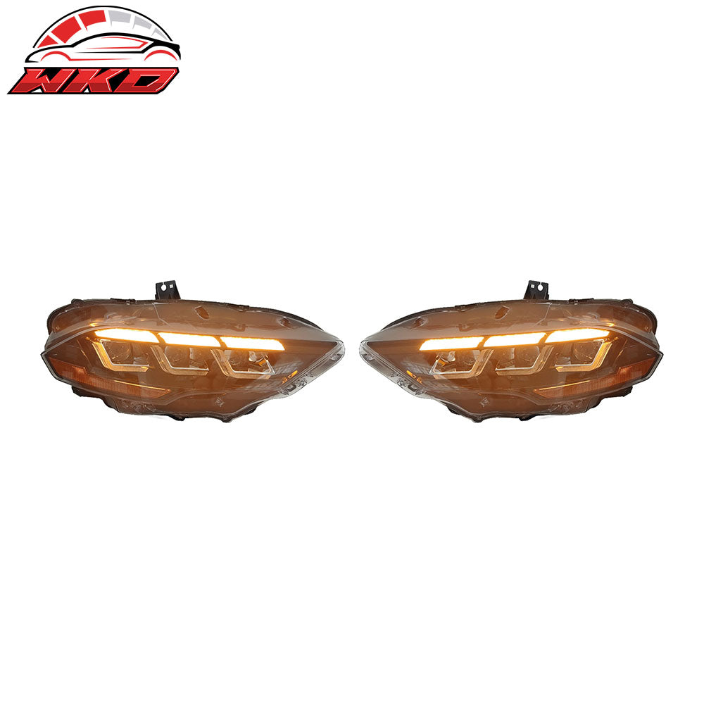 Fits 18-23 Ford Mustang EcoBoost V6 GT 2024 Style LED Headlights Lamp Pair