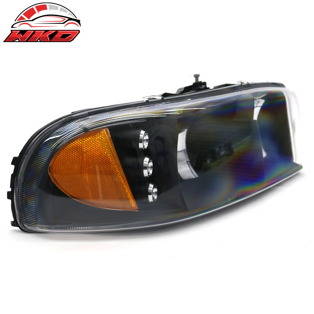 Fits 99-06 GMC Sierra 00-06 Yukon 1500 Front Headlights Head Light Lamp Assembly