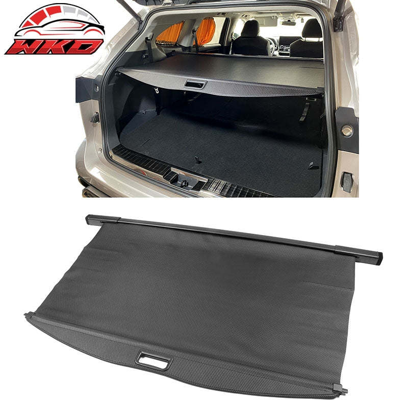 For 20-26 Highlander Trunk Mat + Backrest Mat + Carbon Fiber Texture Cargo Cover
