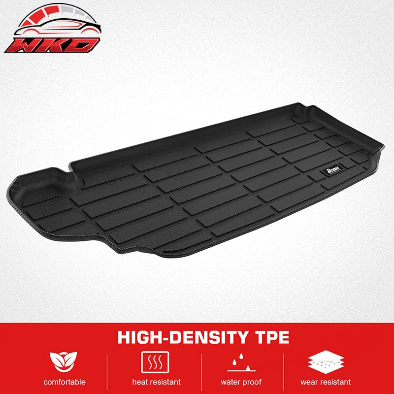For 20-26 Highlander Trunk Mat + Backrest Mat + Carbon Fiber Texture Cargo Cover