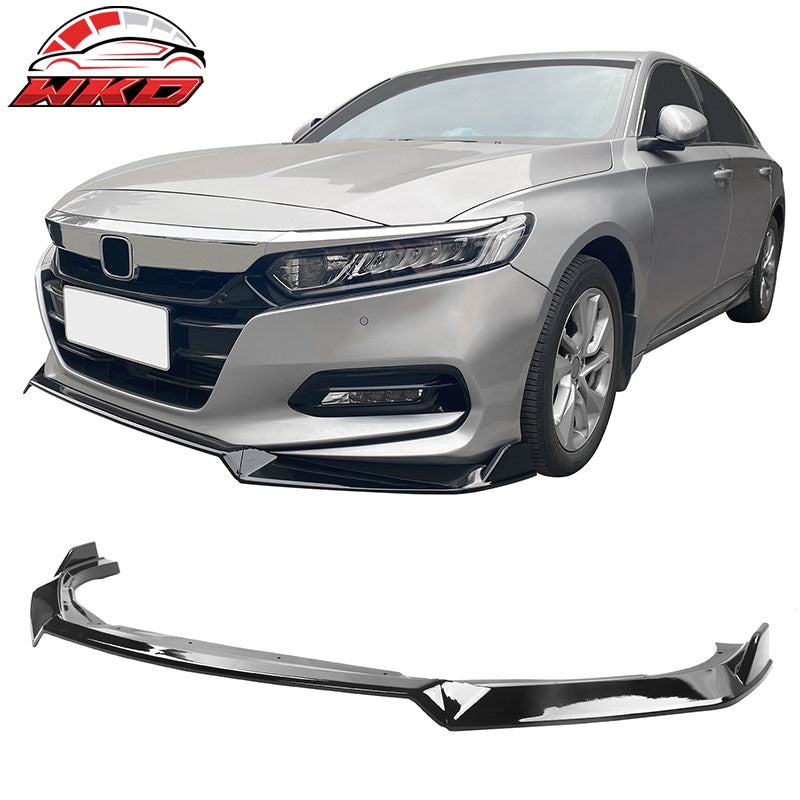 Wholesale 18-20 Honda Accord 10th Gen IKON V3 3PCS Front Bumper Lip PP Gloss Black