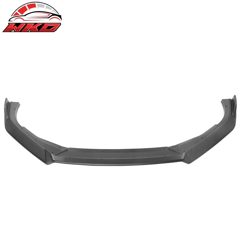 Fits 18-20 Honda Accord 10th IKON V3 Style Matte Black Front Bumper Lip PP 3PC