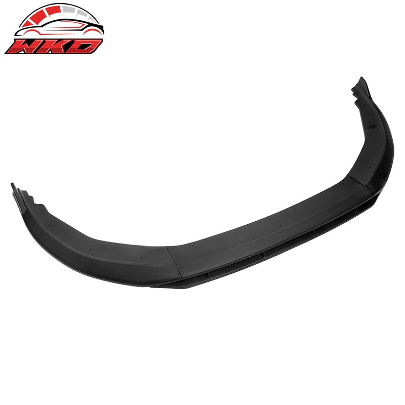 Fits 23-26 Honda Accord 11th IKON V1 Style Matte Black Front Bumper Lip PP 4PCS