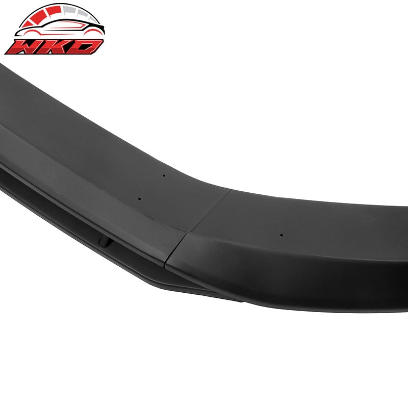 Fits 23-26 Honda Accord 11th IKON V1 Style Matte Black Front Bumper Lip PP 4PCS