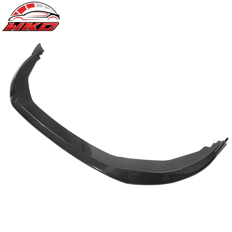 Fits 23-26 Honda Accord 11th V2 Style Front Bumper Lip Carbon Fiber Print 3PC